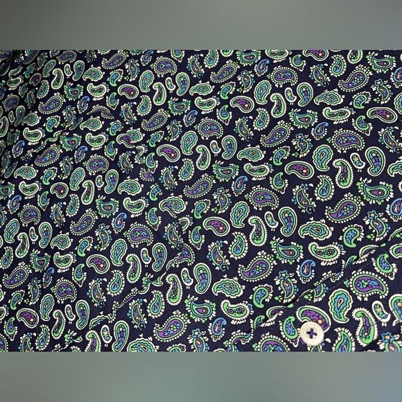 Alan Flusser paisley print button down sz XL - Picture 3 of 7